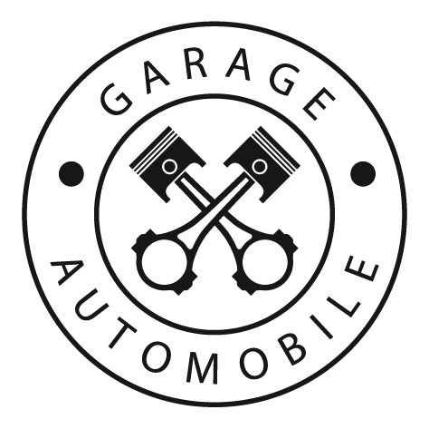Sticker garage automobile rond